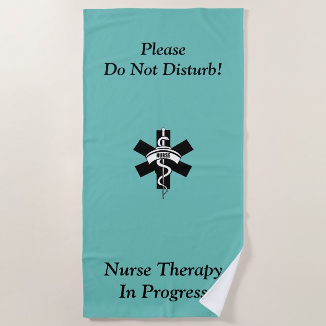 Toalla de playa de Nurse Dedication (Anverso)