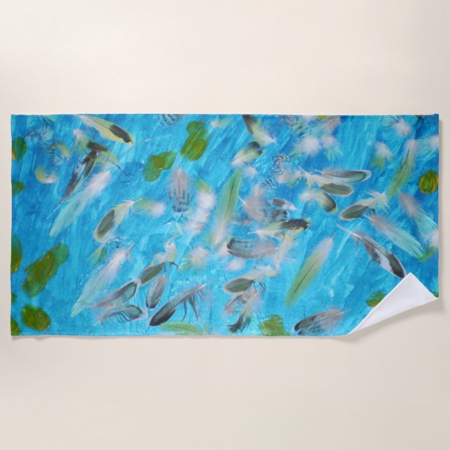 Toalla de playa de Ocean Birds (Anverso)