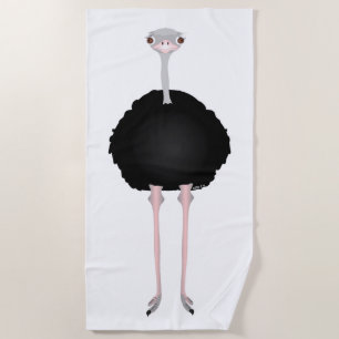 Toalla de playa de Ostrich