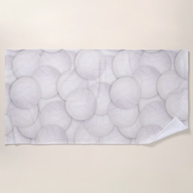 Toalla de playa de Patrón de Voleibol (Anverso)