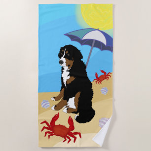 Toalla de playa de Perro de Montaña de Bernese