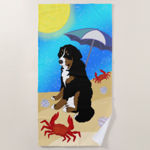 Toalla de playa de perro de montaña de Bernese