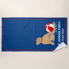 Toalla de playa de Perro Golden Retriever Beach