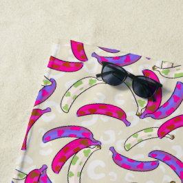 TOALLA DE PLAYA DE PINK LUSH BANANA