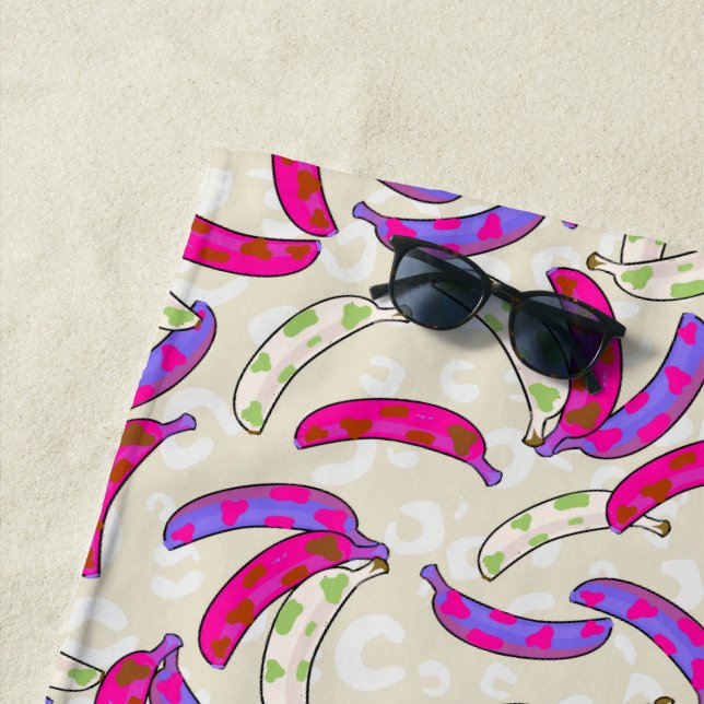 TOALLA DE PLAYA DE PINK LUSH BANANA (In situ)
