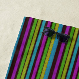 Toalla de playa de rayas gruesas