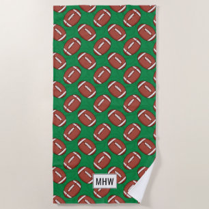 Toalla de playa de Rugby / personalizado de fútbol