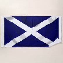 Toalla de playa de Saltire de Escocia