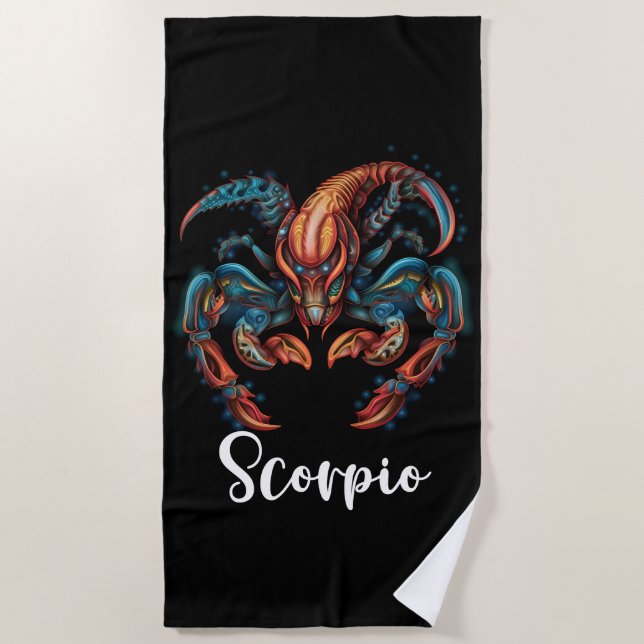 Toalla de playa de Scorpio (Anverso)