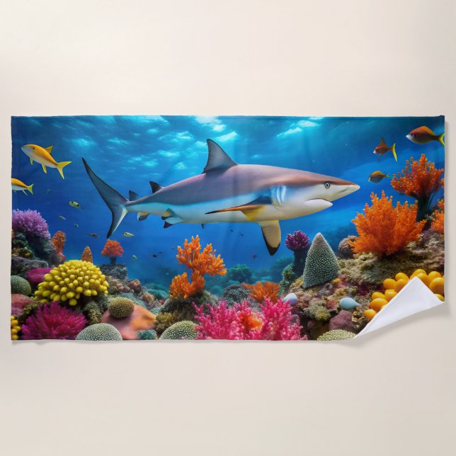 Toalla de playa de Shark (Anverso)