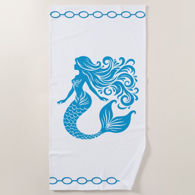 Toalla de playa de sirena (Anverso)