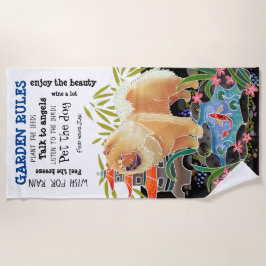Toalla de playa de SONGMAO Chow- GARDEN RULES