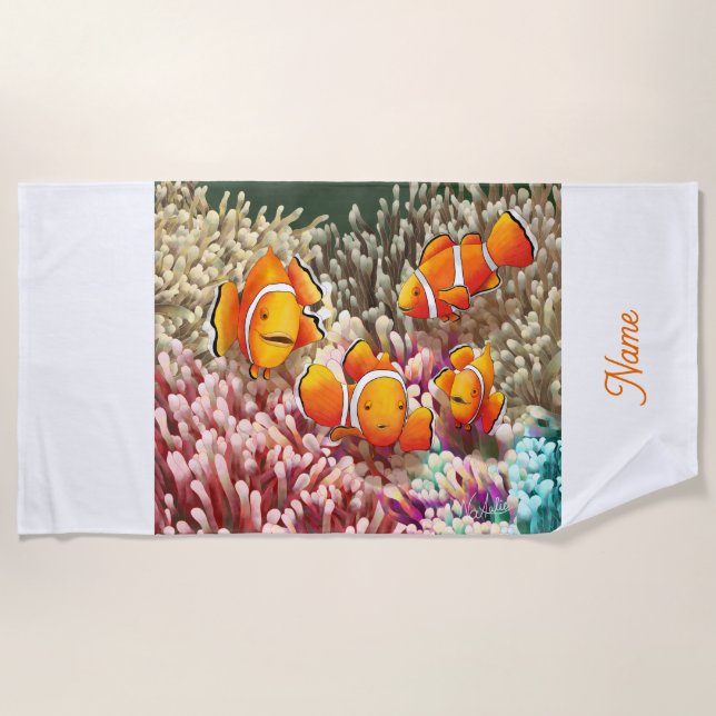 Toalla De Playa DE Strandtuch Clownfische (Anverso)