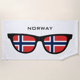 toalla de playa de texto personalizado de NORWAY S
