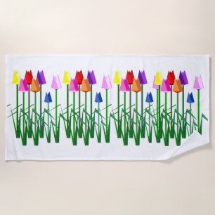 Toalla de playa de Tulips