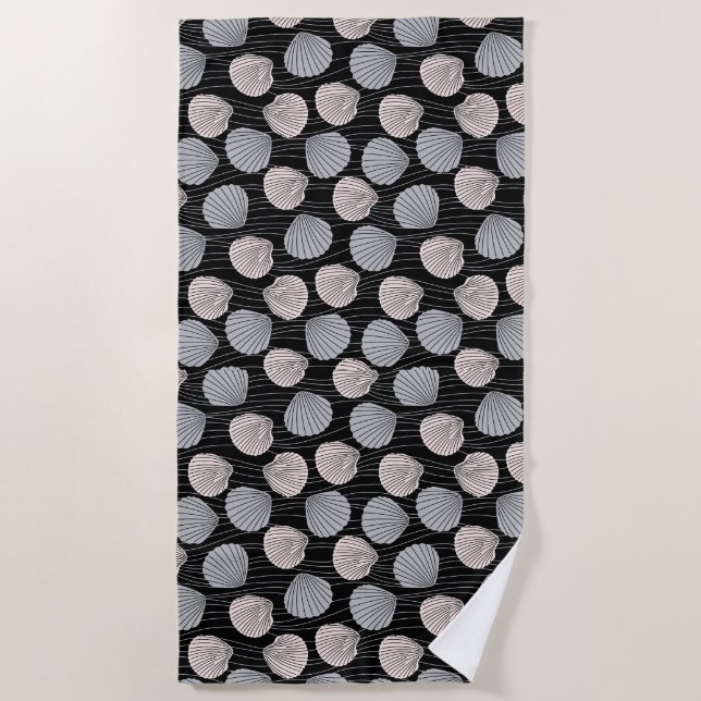 Toalla de playa de verano de Beach Ocean Shell Coa (Anverso)