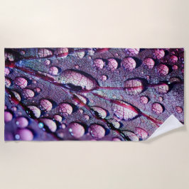 Toalla de playa de Water Droplets