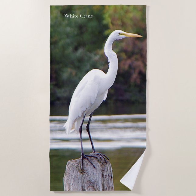 Toalla de playa de White Crane (Anverso)