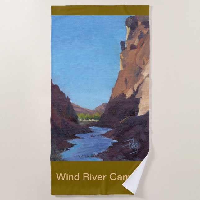 Toalla de playa de Wind River Canyon (Anverso)