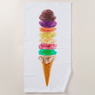 Toalla De Playa Declaración de juerga de helado sobre