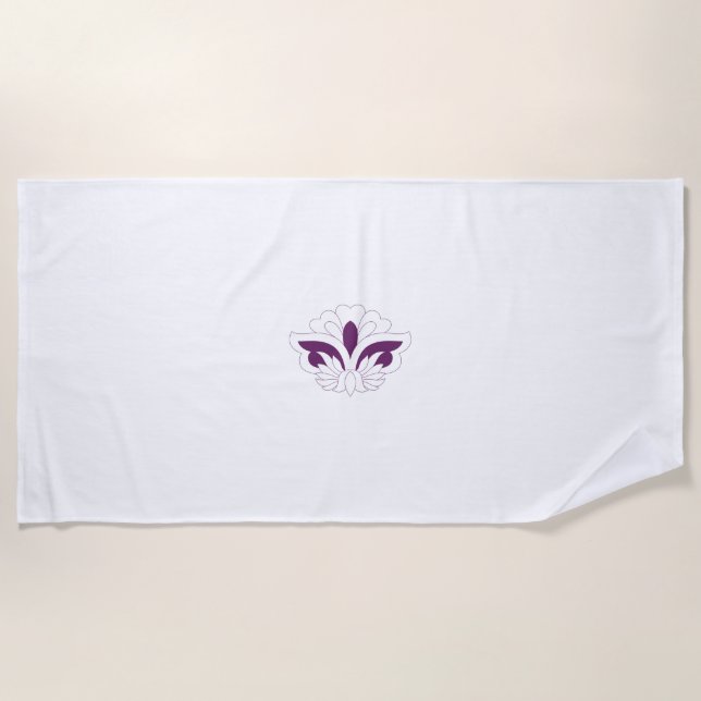 Toalla De Playa Decoración magenta Reddish (Anverso)