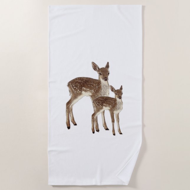 Toalla De Playa Deer (Anverso)