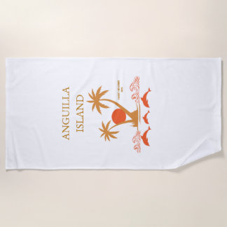 Toalla de playa del Anguilla Island Vintage Luxury