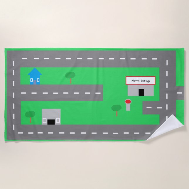 Toalla de playa del camino (Anverso)