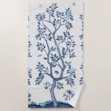 Toalla de playa del Citrus Tree Chinoiserie