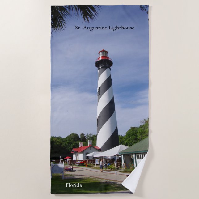 Toalla de playa del faro de St. Augustine (Anverso)