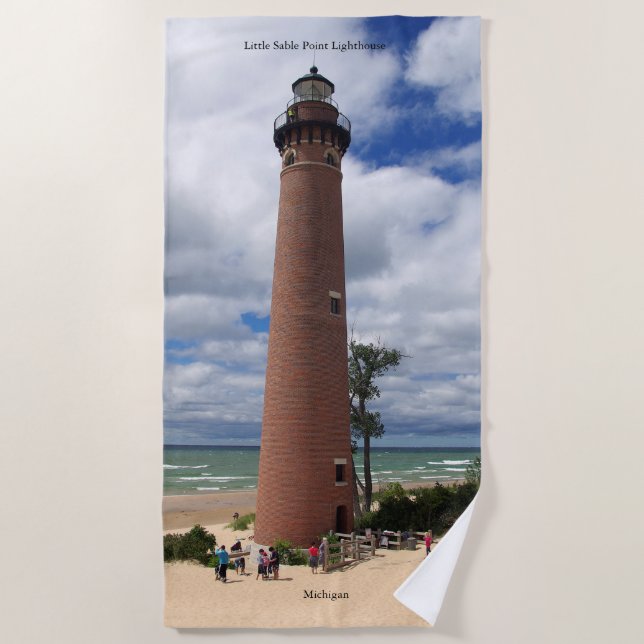 Toalla de playa del faro Little Sable Point (Anverso)