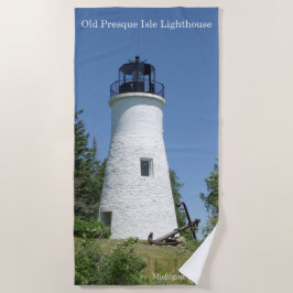 Toalla de playa del Old Presque Isle Lighthouse