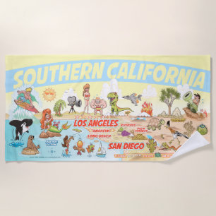 Toalla de playa del Paraíso del Sur de California