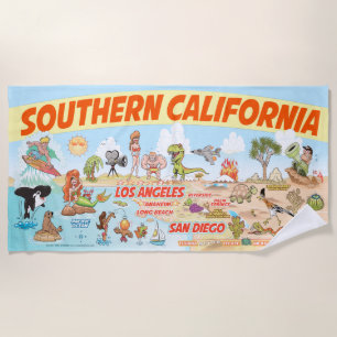Toalla de playa del Paraíso del Sur de California