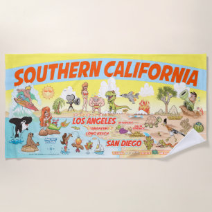 Toalla de playa del Paraíso del Sur de California