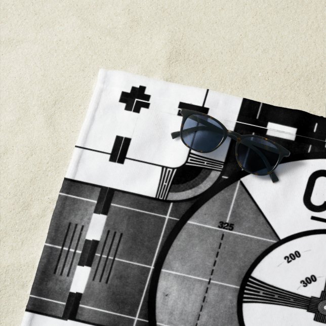 Toalla de playa del patrón de prueba CBC (In situ)