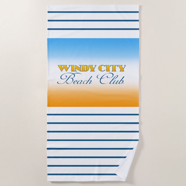 Toalla de playa del Windy City Beach Club (Anverso)