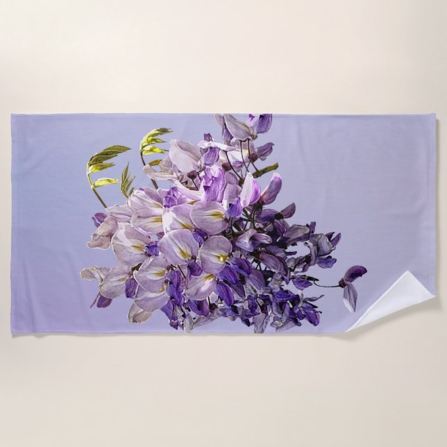 Toalla De Playa Delicate Wisteria (Anverso)
