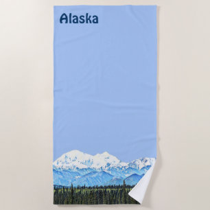 Toalla De Playa Denali (Monte McKinley)