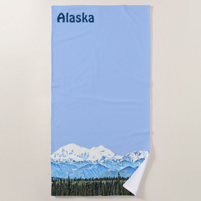 Toalla De Playa Denali (Monte McKinley) (Anverso)