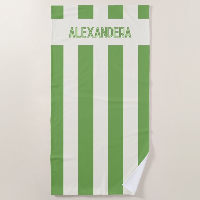 Toalla De Playa Denominar a Margaritas Verdes Bachelorette Bridesm (Anverso)