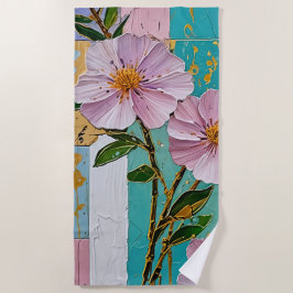 Toalla De Playa Deplante floral