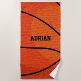 Toalla De Playa Deportes de baloncesto personalizados