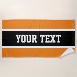 Toalla De Playa Deportivo Deportivo Blanco Blanco Brillante Rayas 