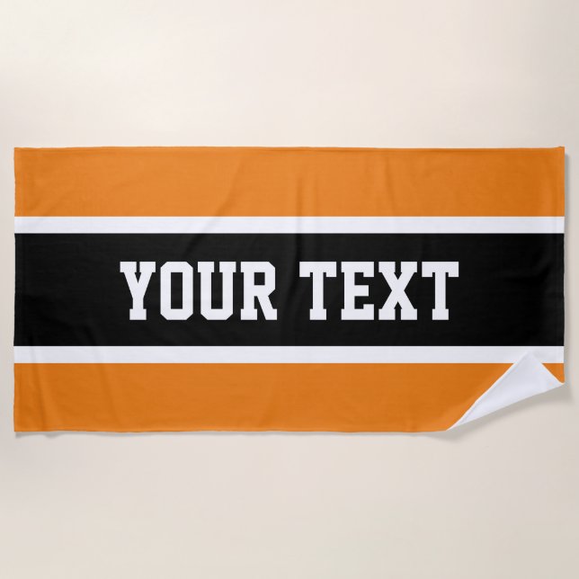 Toalla De Playa Deportivo Deportivo Blanco Blanco Brillante Rayas  (Anverso)