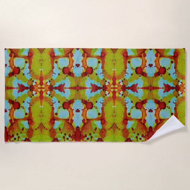 Toalla De Playa Derrame de atardecer (Anverso)