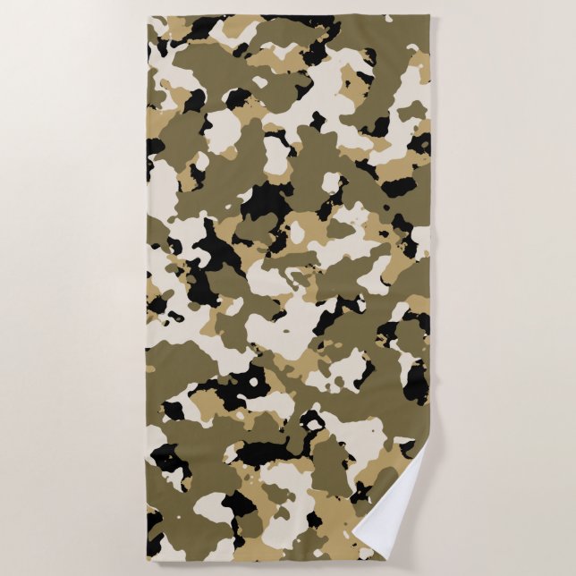 Toalla De Playa Desierto Camo (Anverso)