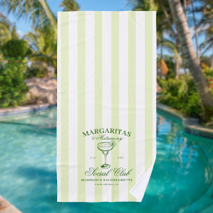 Toalla De Playa Despedida de Soltera Margaritas y Matrimonio