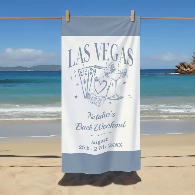 Toalla De Playa Despedida de soltera personalizada en Las Vegas pa (Subido por el creador)