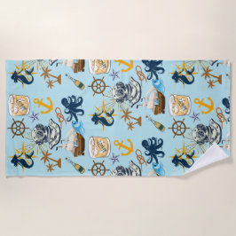 Toalla De Playa Despedida de Soltero Náutica